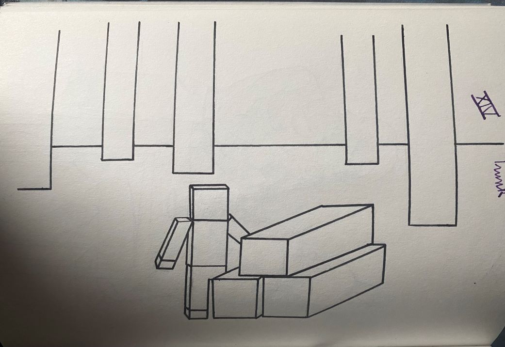 Dessin Minecraft non fini