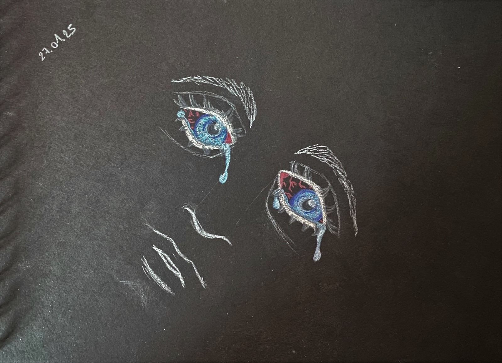 Un visage malheureux