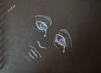 Un visage malheureux